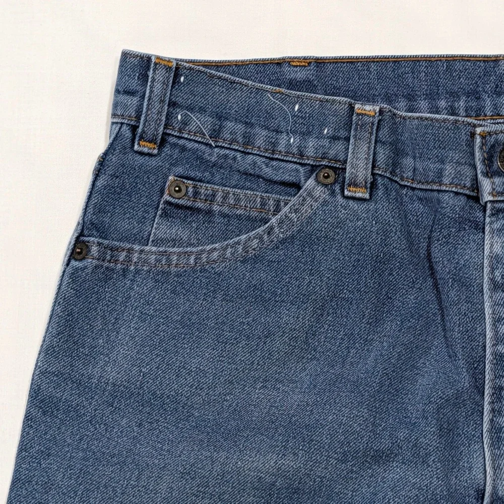 Vintage Levi's Movin On Jeans Mens 35x31 Medium Wash Embroidered Straight Denim